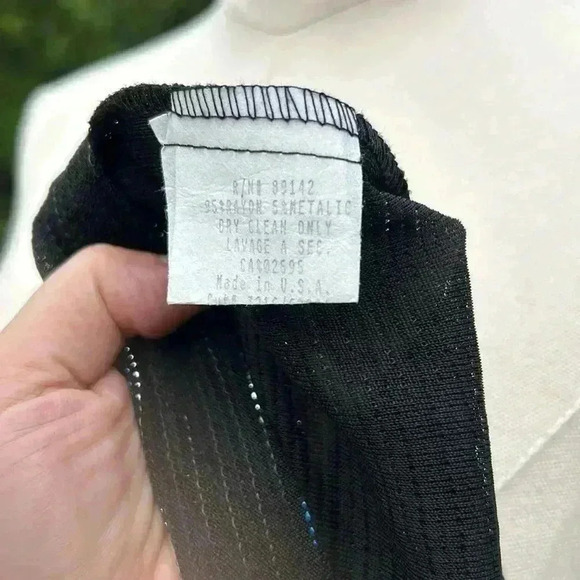 Vintage POSITANO Charlie Lapson Disco Sparkling Shirt  Metallic - Picture 13 of 13